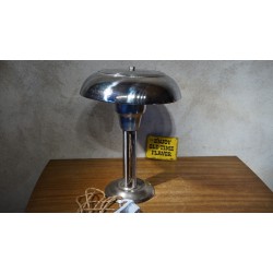 Prachtig herstelde Art-Deco tafellamp - chroom