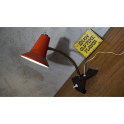 Mooi vintage design tafellampje - hala - rood