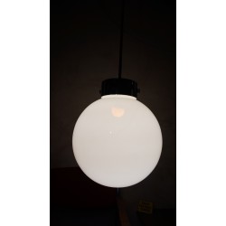 Prachtige vintage XXL Winkel lampen - melkglazen bol