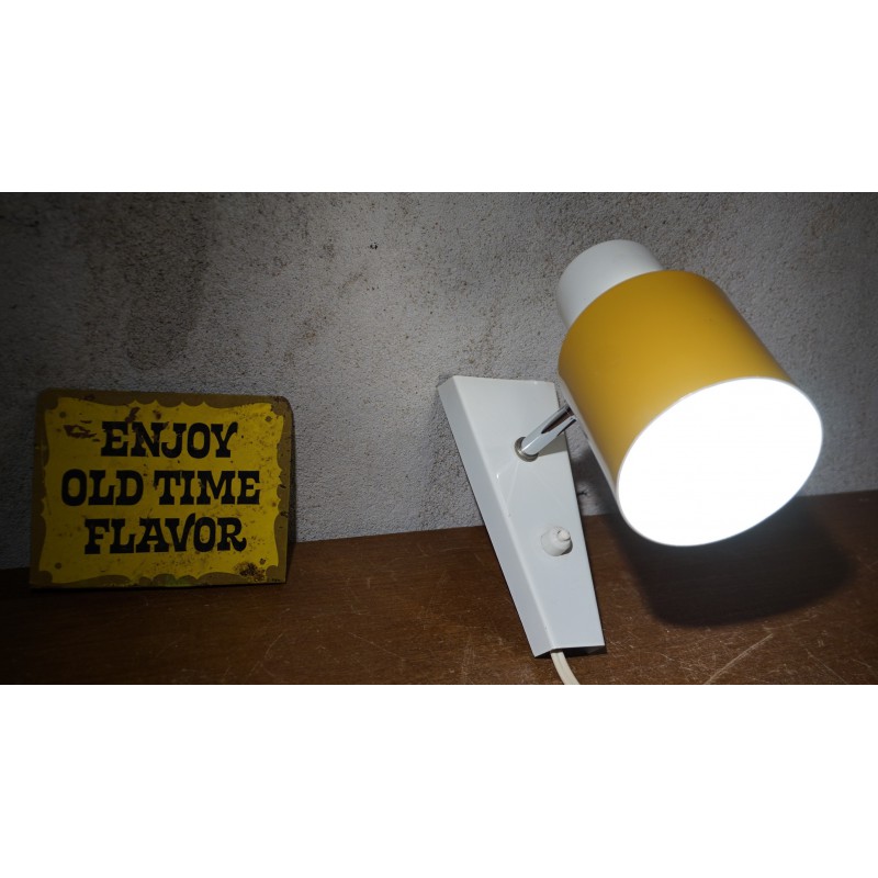Prachtig Hala Zeist wandlampje - geel - wit