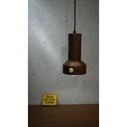 Vintage design hanglamp van koper met glas - Philips
