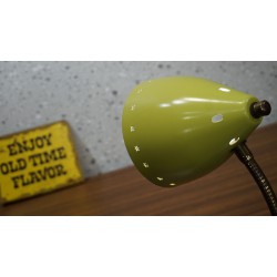 Prachtig Hala - Busquet klem lampje - 1965 - groengeel