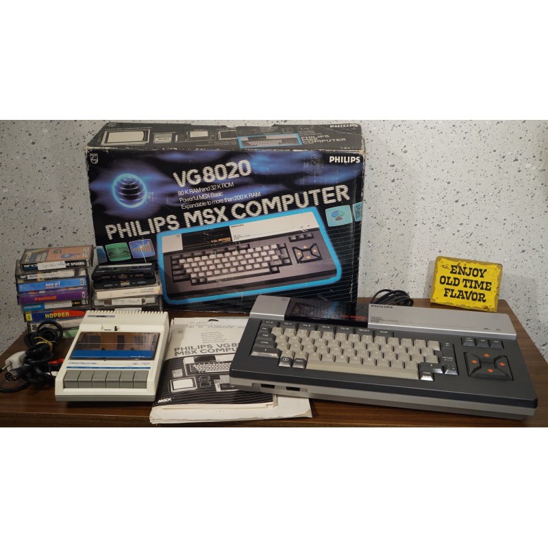 Vintage PHILIPS VG 8020 MSX computer - compleet Vintage PHILIPS VG 8020 MSX computer - compleet