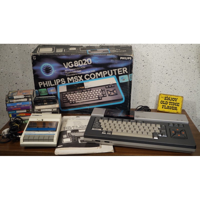 Vintage PHILIPS VG 8020 MSX computer - compleet