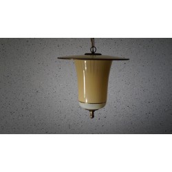 Bijzonder mooie vintage glazen hanglamp