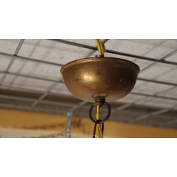 Bijzonder mooie vintage glazen hanglamp