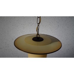 Bijzonder mooie vintage glazen hanglamp