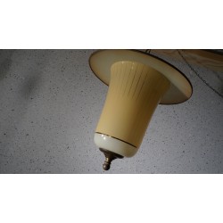 Bijzonder mooie vintage glazen hanglamp