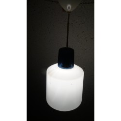 Mooie Philips hanglamp - melkglas - blauw glas