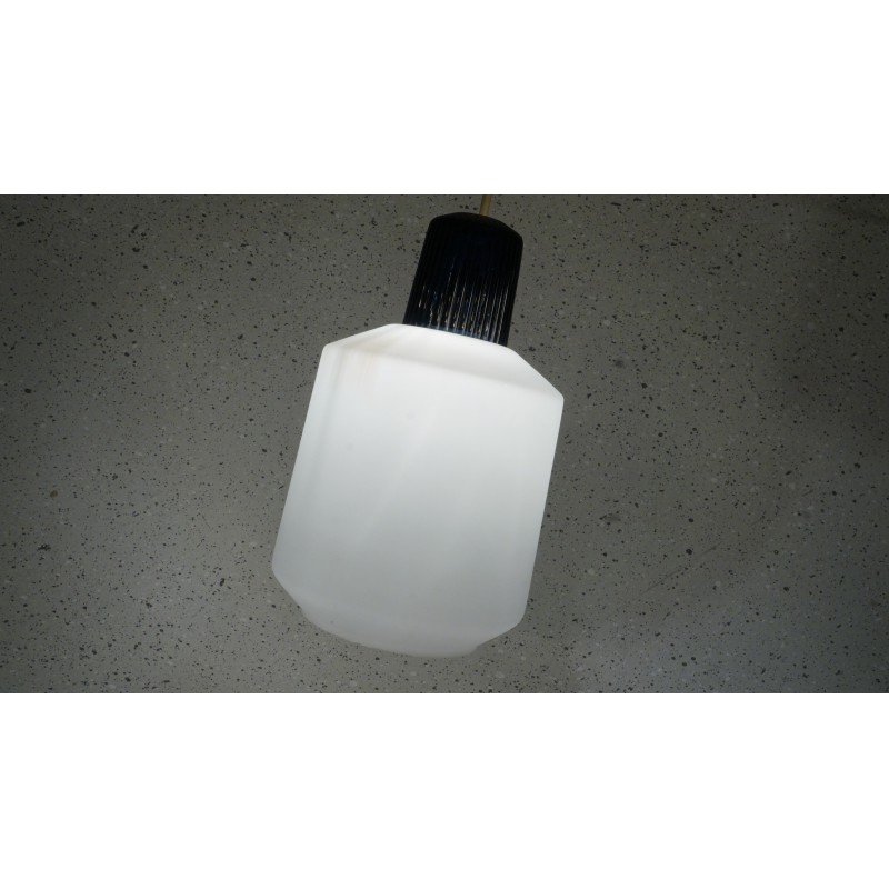 Mooie Philips hanglamp - melkglas - blauw glas