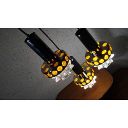 Hele mooie vintage Massive design hanglamp - 3 kelken