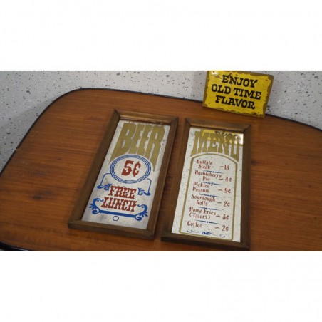 Leuk setje sierspiegeltjes - Beer, Menu