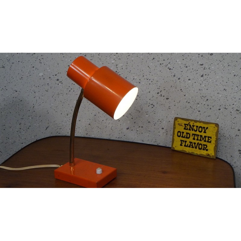 Mooi hala Zeist tafellampje - bureaulampje - oranje