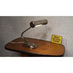 Stijlvolle Art Deco tafellamp - bureaulamp - chroom