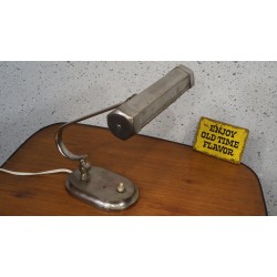Stijlvolle Art Deco tafellamp - bureaulamp - chroom