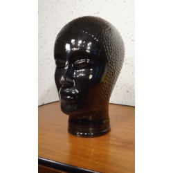 Mooi glazen koptelefoon hoofd - zwart