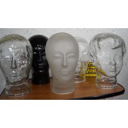 Mooi glazen koptelefoon hoofd - zwart