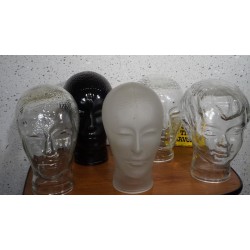 Mooi glazen koptelefoon hoofd - zwart