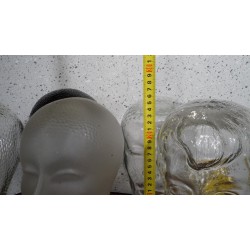 Mooi glazen koptelefoon hoofd - zwart