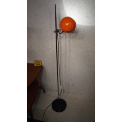 Prachtige vintage design vloerlamp - bol - oranje