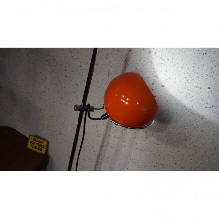 Prachtige vintage design vloerlamp - bol - oranje
