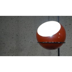 Prachtige vintage design vloerlamp - bol - oranje