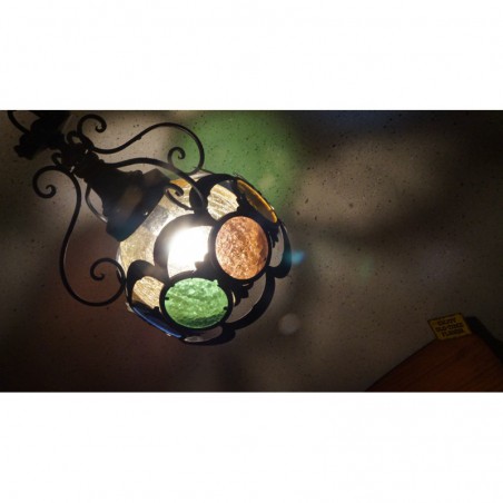 Bijzondere kleurrijke hanglamp - lantaarn