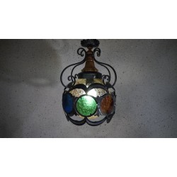 Bijzondere kleurrijke hanglamp - lantaarn