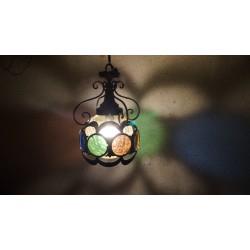 Bijzondere kleurrijke hanglamp - lantaarn