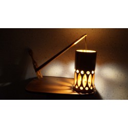 Hele mooie AB Nordisk wandlamp - hout