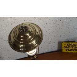 Bijzondere vintage tafellamp - koper lantaarn