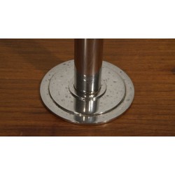 Mooie verzilverde (Art-Deco) kandelaar