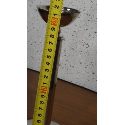 Mooie verzilverde (Art-Deco) kandelaar