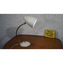 Prachtig 50s design tafellampje - koper met metaal