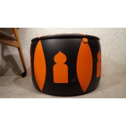 Prachtige vintage FUTURA poef "Iran" - '70s