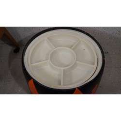 Prachtige vintage FUTURA poef "Iran" - '70s