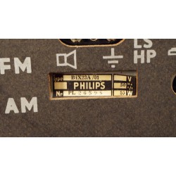 Prachtige Philips B4X23A buizen radio