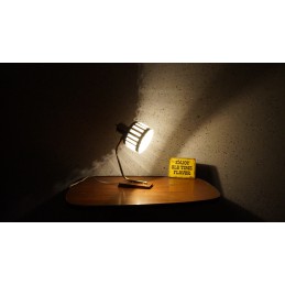 Stralend vintage tafellampje - buisjes