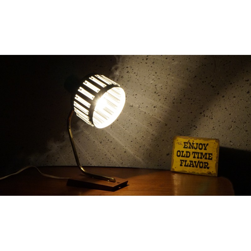 Stralend vintage tafellampje - buisjes