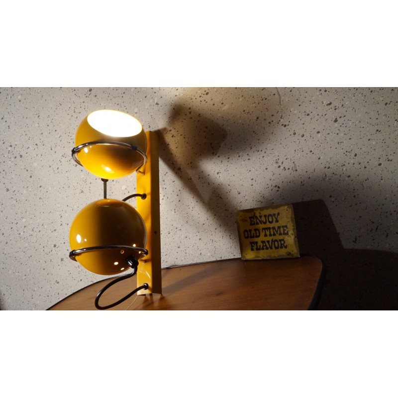 Prachtige gele Gepo wandlamp - dubbele bol