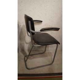 Weggegooid dramatisch aan de andere kant, Vintage buizenframe stoel - FANA - Gispen