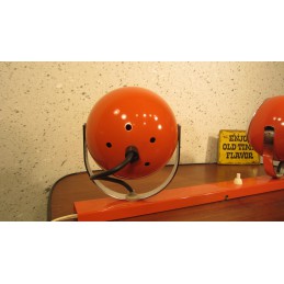 Hele mooie dubbele "eyeball" wandlamp - oranje