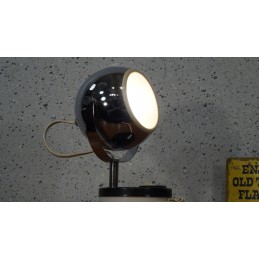 Mooi vintage eye-ball lampje - chroom