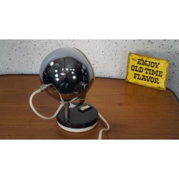 Mooi vintage eye-ball lampje - chroom