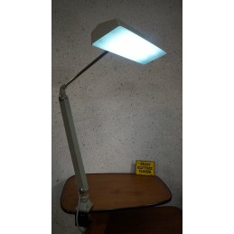 Prachtige industriële werktafel lamp - TL - Waldmann