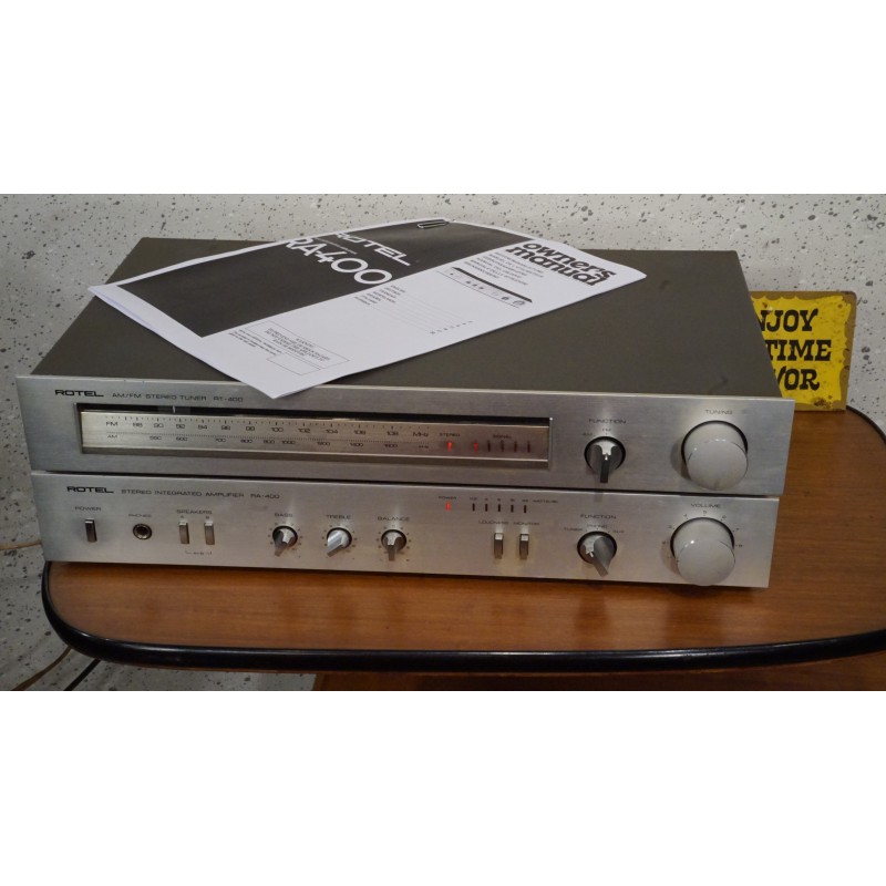 Goede Rotel RA-400 versteker met RT-400 tuner