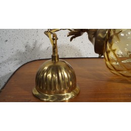 Prachtige klassieke glazen honinggraat hanglamp