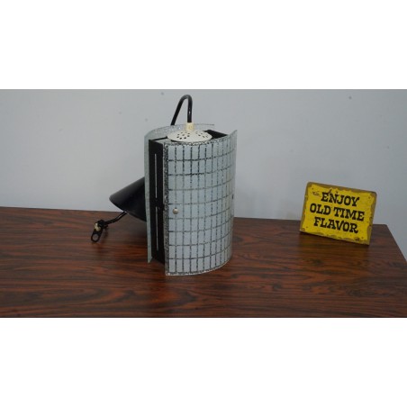 Prachtig vintage hanglampje - metaal met glas