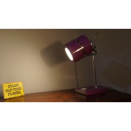 Prachtige paars vintage design tafellamp - Elma