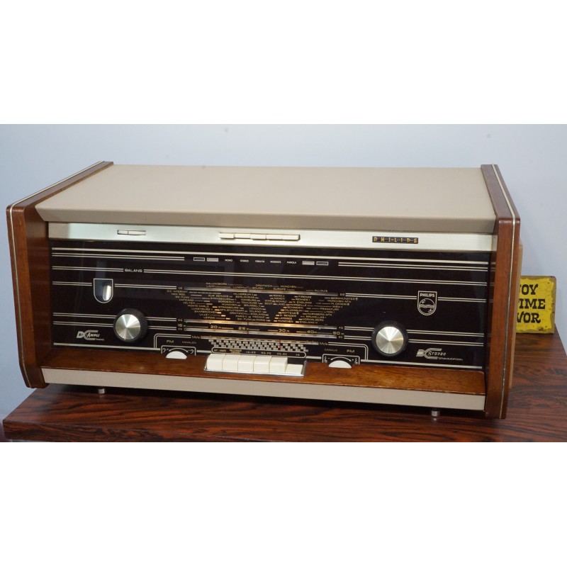 Bijzonder mooie Philips B6X04A buizenradio - 1960
